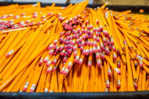 A pile of pencils